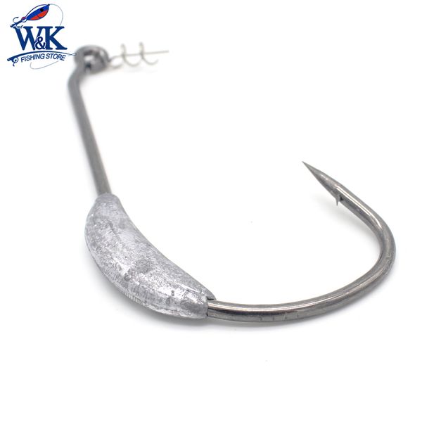w&k fishing hooks 24g 10/0 and 26g 12/0 weighted worm hooks weedless worm 2 pcs/pk big hook
w&k fishing hooks 24g 10/0 and 26g 12/0 weighted worm hooks weedless worm 2 pcs/pk big hook