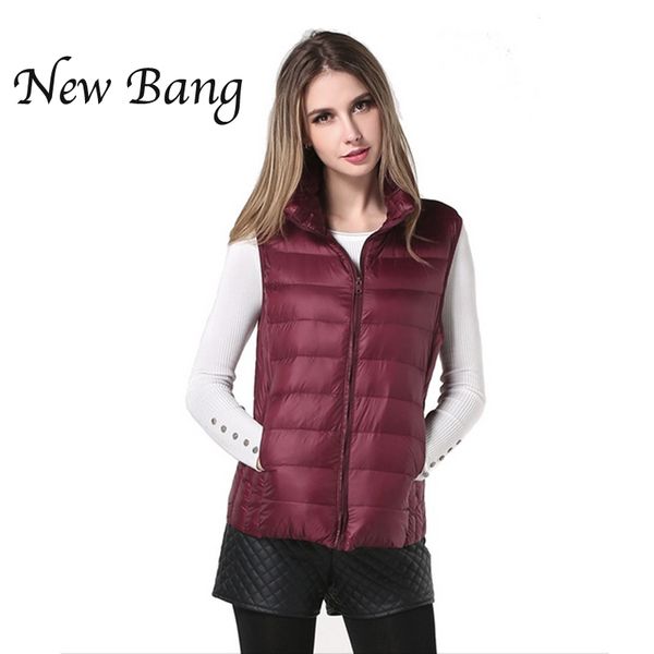 2017 women warm vests ultra light down sleeveless jacket gilet chalecos mujer plus size xxxl with buggy bag, Black;white
2017 women warm vests ultra light down sleeveless jacket gilet chalecos mujer plus size xxxl with buggy bag, Black;white