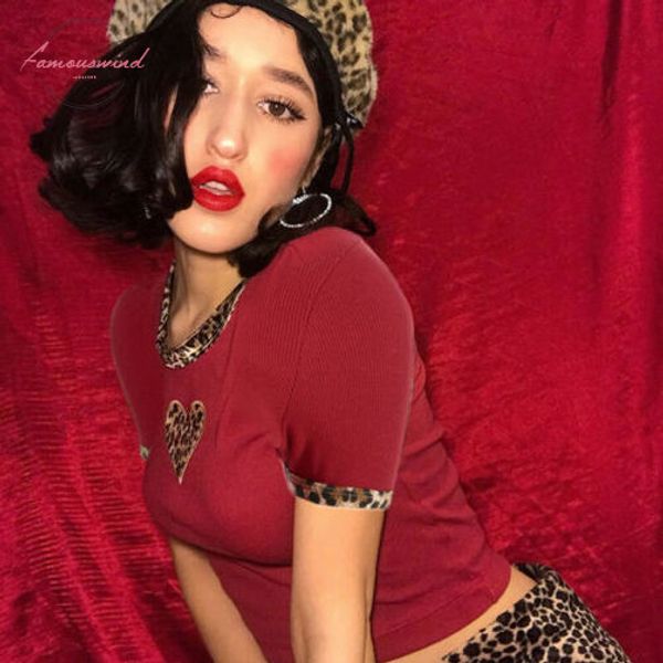 sumemr t shirts 2019 new summer women red short sleeve o neck leopard print heart skinny short t shirt, White
sumemr t shirts 2019 new summer women red short sleeve o neck leopard print heart skinny short t shirt, White