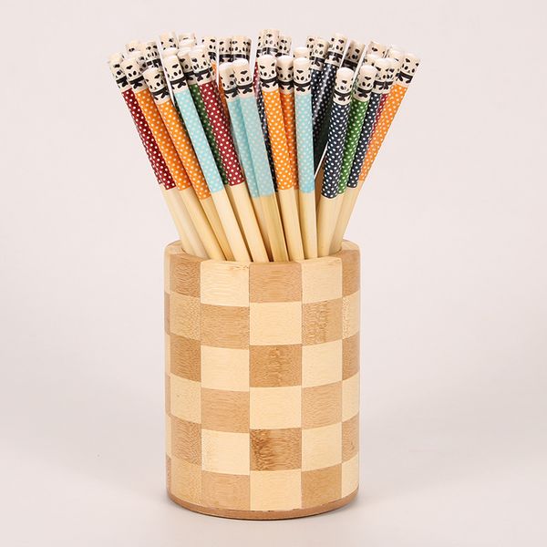 5 pairs panda dot wooden chopstick multi-color kitchen restaurant canteen tool reusable tableware natural bamboo chopsticks
5 pairs panda dot wooden chopstick multi-color kitchen restaurant canteen tool reusable tableware natural bamboo chopsticks