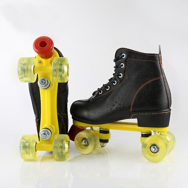 double line pu leather quad parallel figure skates shoes boots pu wheels shockproof with brake breathable lace-up
double line pu leather quad parallel figure skates shoes boots pu wheels shockproof with brake breathable lace-up