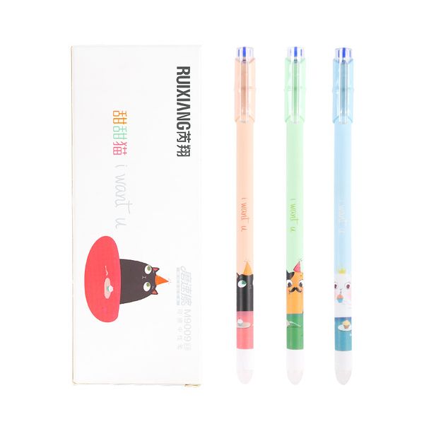 3 pcs/lot panda sweet cat erasable blue ink gel pen school office supply gift stationery papelaria escolar
3 pcs/lot panda sweet cat erasable blue ink gel pen school office supply gift stationery papelaria escolar