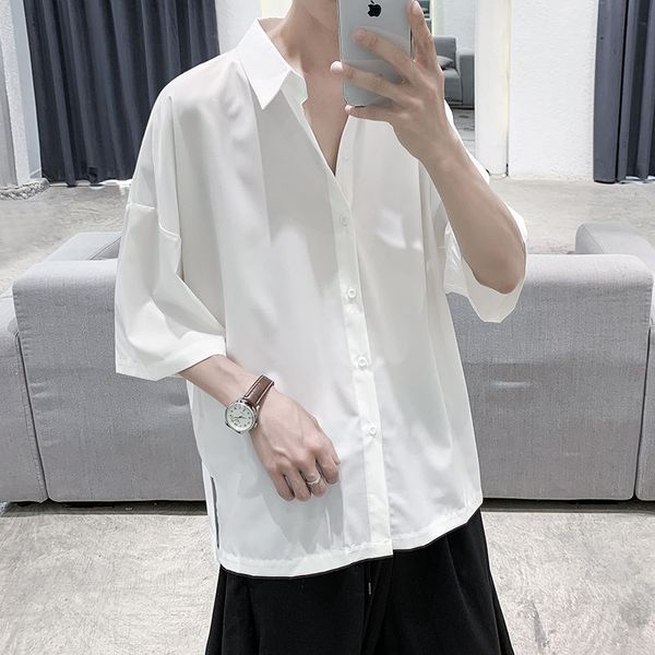 лето с коротким рукавом рубашки мужская мода solid color business casual dress shirt men streetwear сыпучие британский стиль -2xl, White;black
лето с коротким рукавом рубашки мужская мода solid color business casual dress shirt men streetwear сыпучие британский стиль -2xl, White;black