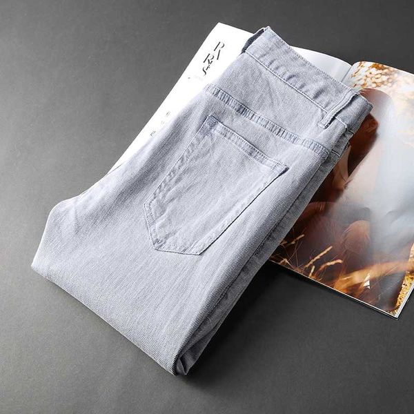 light color jeans for spring men comfortable stretch breathable fabric for men straight straight jeans, Blue
light color jeans for spring men comfortable stretch breathable fabric for men straight straight jeans, Blue