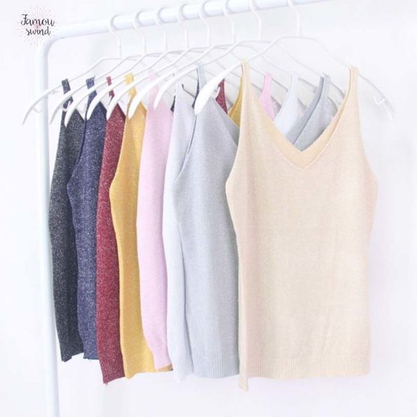 camis woman clothes women v neck sleeveless shirt spaghetti strap vest knitted drop shipping, White
camis woman clothes women v neck sleeveless shirt spaghetti strap vest knitted drop shipping, White