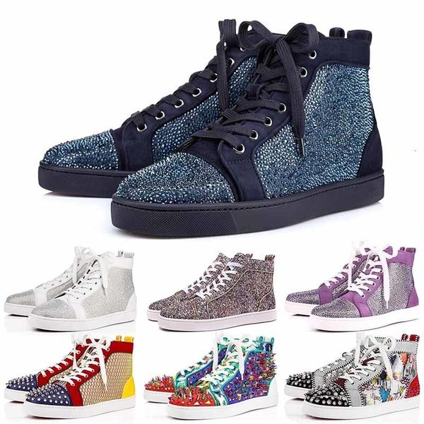 new fashion designer brand red bottom studded spikes flats shoes for men women black blue party lovers genuine leather casual sneakers 36-46
new fashion designer brand red bottom studded spikes flats shoes for men women black blue party lovers genuine leather casual sneakers 36-46