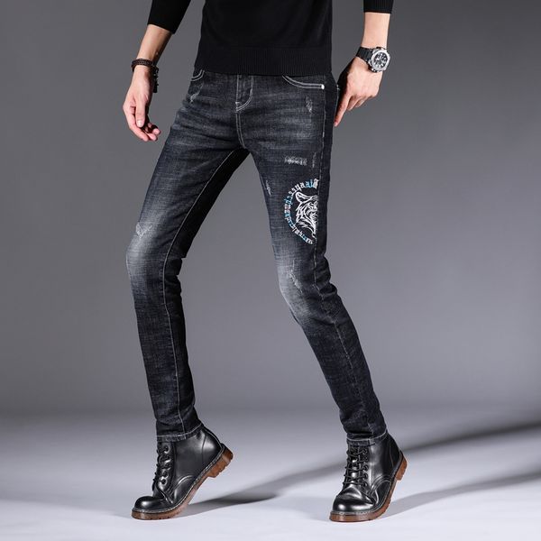 wwkk men's jeans 2020 summer denim pants slim straight dark black regular fit leisure long trousers jean men hombre, Blue
wwkk men's jeans 2020 summer denim pants slim straight dark black regular fit leisure long trousers jean men hombre, Blue