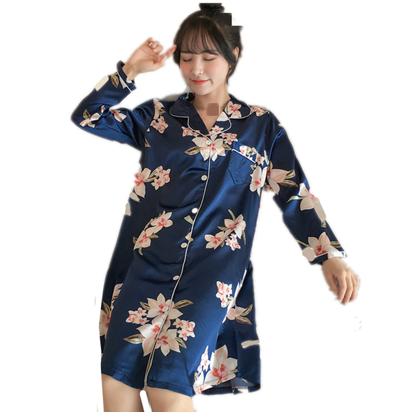 b1930 2019 new spring summer autumn long sleeve korean version women long style lovely home nightgown wholesale, Black;red
b1930 2019 new spring summer autumn long sleeve korean version women long style lovely home nightgown wholesale, Black;red