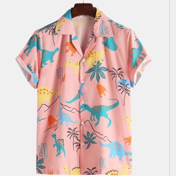 single breasted male clothing summer mens designer shirt casual beach printed lapel neck shirts short sleeved, White;black
single breasted male clothing summer mens designer shirt casual beach printed lapel neck shirts short sleeved, White;black