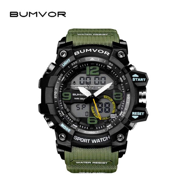 men sports watches bumvor brand digital led army green quartz nylon wristwatches waterproof clock relogio masculino, Slivery;brown
men sports watches bumvor brand digital led army green quartz nylon wristwatches waterproof clock relogio masculino, Slivery;brown