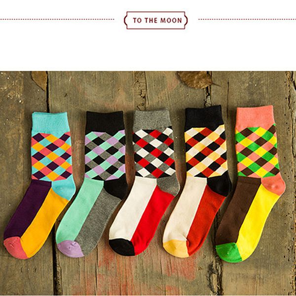 2019 casual men socks new socks fashion design plaid colorful happy business party dress man cotton socks wholesale, Black
2019 casual men socks new socks fashion design plaid colorful happy business party dress man cotton socks wholesale, Black
