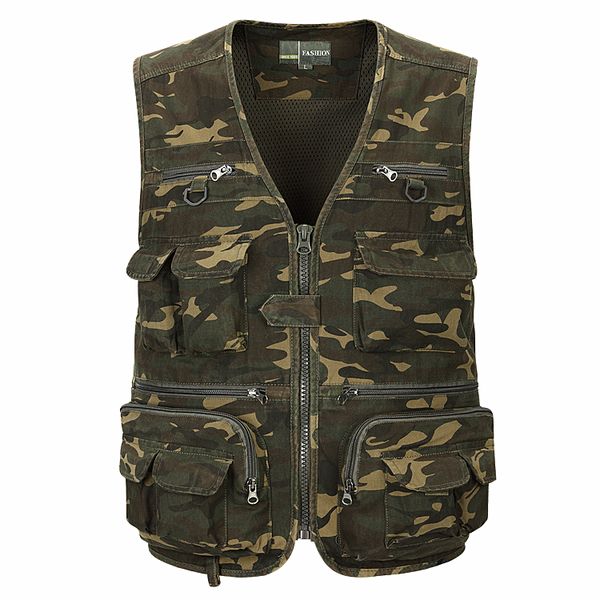 men's military uniform camouflage multi-function quick-drying fishing outdoor reporter pgraphy multi-pocket summer vest, Black;white
men's military uniform camouflage multi-function quick-drying fishing outdoor reporter pgraphy multi-pocket summer vest, Black;white
