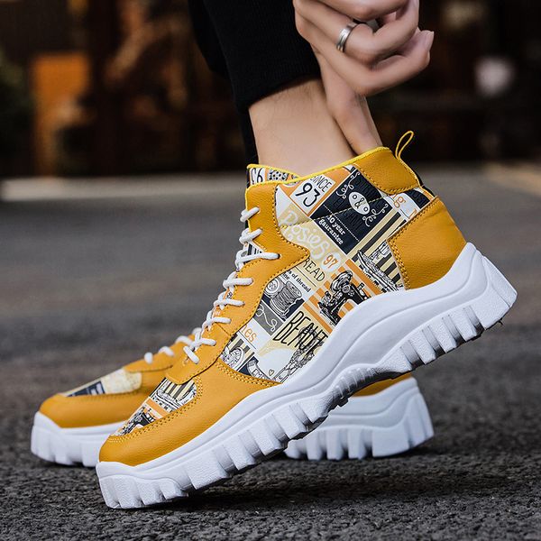 men shoes 2019 fashion west breathable men casual shoes tenis chunky zapatos hombre high-men's sneakers doodle, Black
men shoes 2019 fashion west breathable men casual shoes tenis chunky zapatos hombre high-men's sneakers doodle, Black