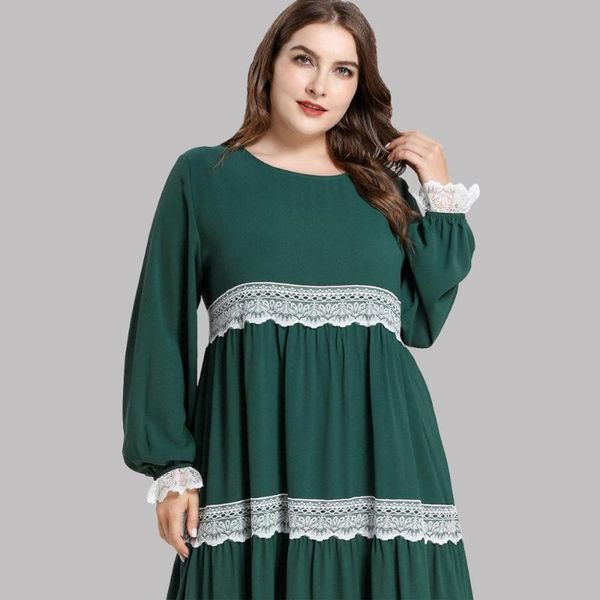 plus size white lace trim casual maxi dress long sleeves loose long dress abaya women muslim islam modesty turks arab fashion, Red
plus size white lace trim casual maxi dress long sleeves loose long dress abaya women muslim islam modesty turks arab fashion, Red