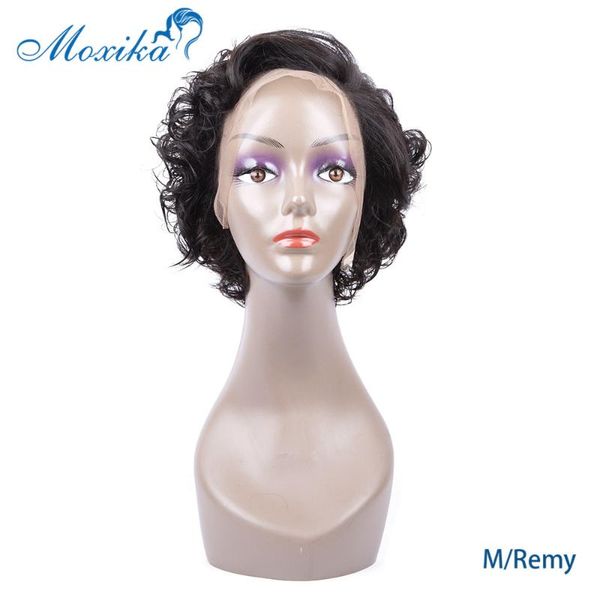 moxika 13x4 curly short lace front wig 150 density for women peruvian short lace front human hair wigs pre plucked remy wig, Black;brown
moxika 13x4 curly short lace front wig 150 density for women peruvian short lace front human hair wigs pre plucked remy wig, Black;brown