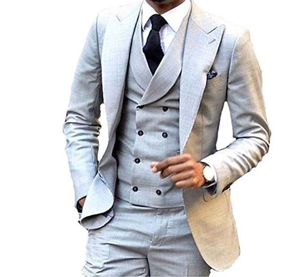 handsome one button groomsmen peak lapel groom tuxedos men suits wedding/prom/dinner man blazer(jacket+pants+tie+vest) 872, Black;gray
handsome one button groomsmen peak lapel groom tuxedos men suits wedding/prom/dinner man blazer(jacket+pants+tie+vest) 872, Black;gray