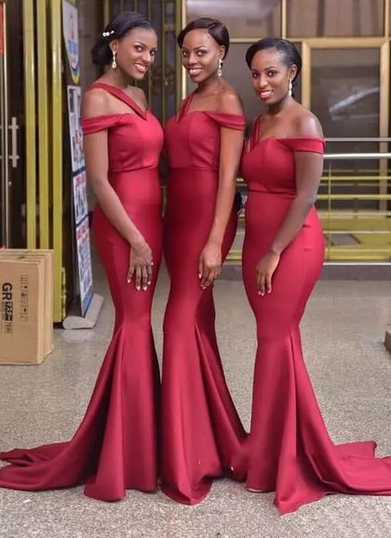 burgundy mermaid bridesmaid dresses straps african robe de soiree evening gowns vestidos de dama de honor formal party prom dress, White;pink
burgundy mermaid bridesmaid dresses straps african robe de soiree evening gowns vestidos de dama de honor formal party prom dress, White;pink