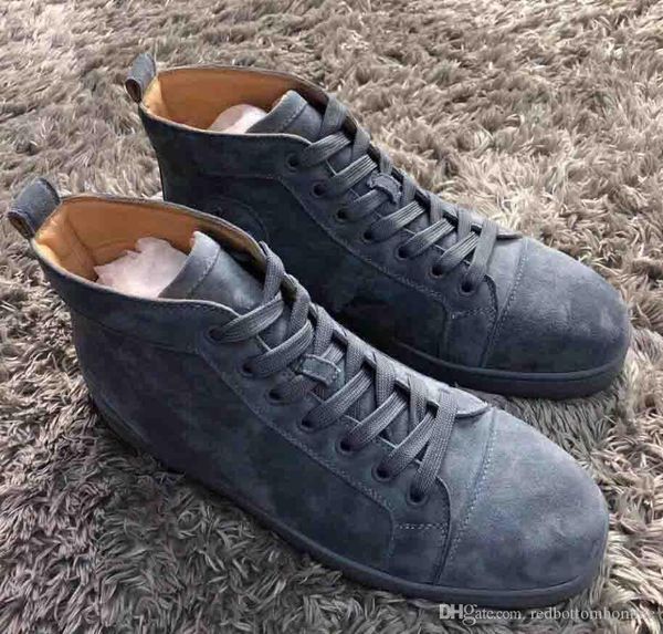mens womens high buckskin suede red bottom casual shoes,fashion gentleman designs lace-up sneakers red soles men's trainers ship, Black
mens womens high buckskin suede red bottom casual shoes,fashion gentleman designs lace-up sneakers red soles men's trainers ship, Black