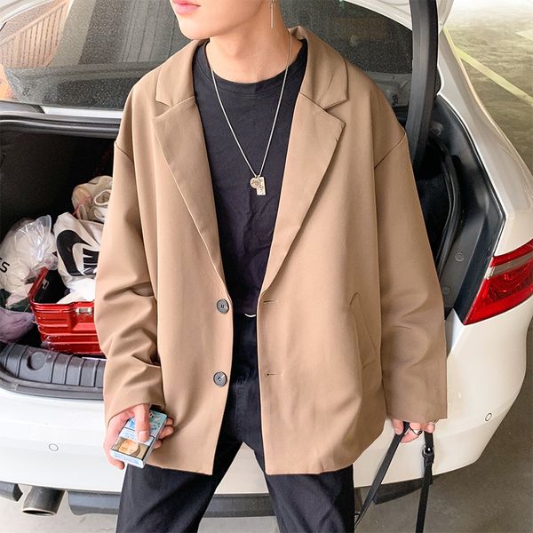 2019 autumn new trend korean version of the wild student retro loose handsome young couple business casual suit jacket, White;black
2019 autumn new trend korean version of the wild student retro loose handsome young couple business casual suit jacket, White;black