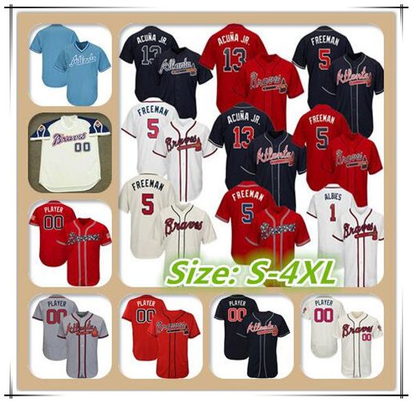 men 2019 braves jerseys ronald acuna jr atlanta freddie an ozzie albies josh donaldson chipper jones hank aaron foltynewicz mike soroka, Blue;black
men 2019 braves jerseys ronald acuna jr atlanta freddie an ozzie albies josh donaldson chipper jones hank aaron foltynewicz mike soroka, Blue;black