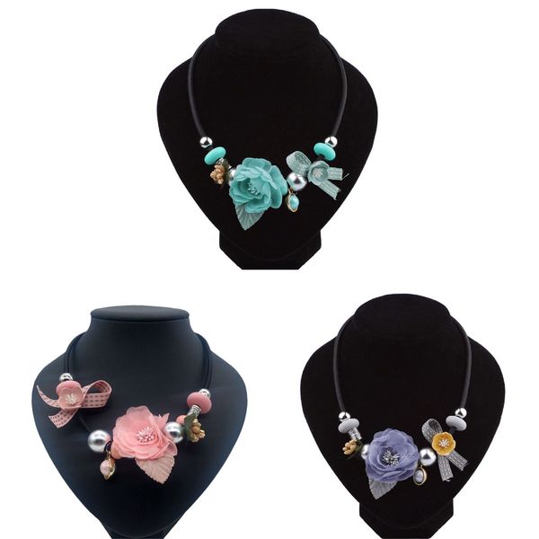 korean women fashion simple flowers necklace summer new wild retro handmade cloth collar, Silver
korean women fashion simple flowers necklace summer new wild retro handmade cloth collar, Silver