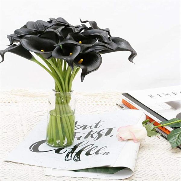 20pc artificial flower black artificial calla lil silk flowers for home kitchen & wedding home decoration fake flowers
20pc artificial flower black artificial calla lil silk flowers for home kitchen & wedding home decoration fake flowers