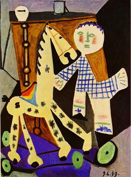 pablo picasso classical oil painting claude,two years old,and his hobby horse 100% handmade by experienced painter on canvas picasso151
pablo picasso classical oil painting claude,two years old,and his hobby horse 100% handmade by experienced painter on canvas picasso151