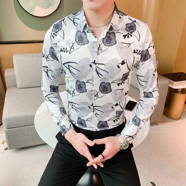 korean slim fit casual men social shirts long sleeve night club luxury blouse men flower shirt fashion spring floral shirt, White;black
korean slim fit casual men social shirts long sleeve night club luxury blouse men flower shirt fashion spring floral shirt, White;black