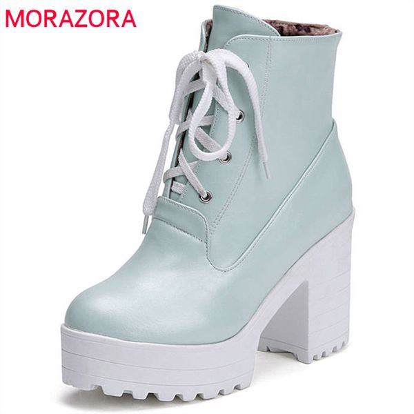 morazora 2020 ankle boots women round toe autumn winter boots lace up platform shoes woman fashion high heels booties, Black
morazora 2020 ankle boots women round toe autumn winter boots lace up platform shoes woman fashion high heels booties, Black