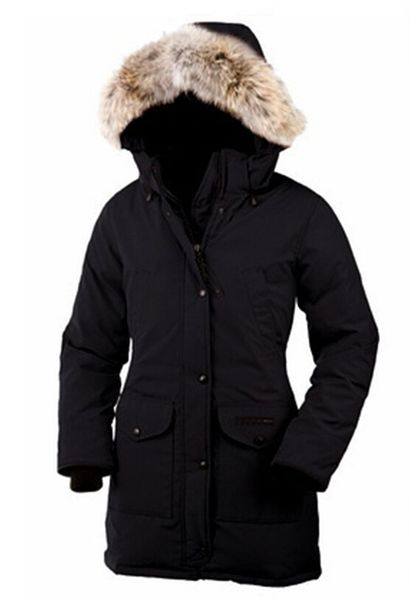 women winter long overcoat goose cg women's trillium parka feather goose down jacket coyote fur coat parka canada for women 12, Black
women winter long overcoat goose cg women's trillium parka feather goose down jacket coyote fur coat parka canada for women 12, Black