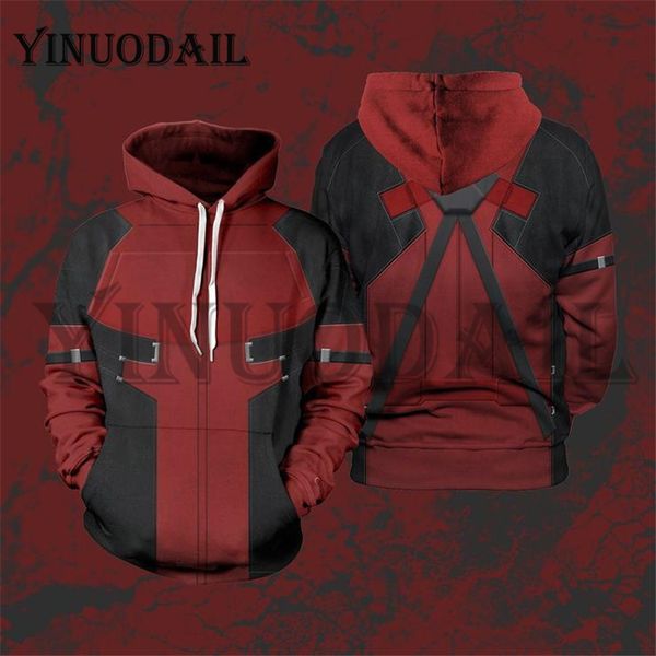 yinuodail mens hoodie the 3d hoody sweatshirt marvel deadpool cosplay costume, Black
yinuodail mens hoodie the 3d hoody sweatshirt marvel deadpool cosplay costume, Black