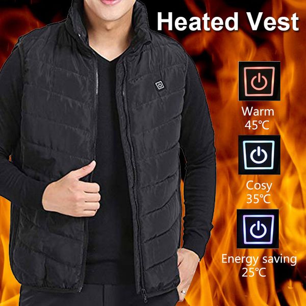black usb sleeveless electric heated vest winter thermal heated pad clothing physiotherapy heating coat body warmer 5-12v
black usb sleeveless electric heated vest winter thermal heated pad clothing physiotherapy heating coat body warmer 5-12v