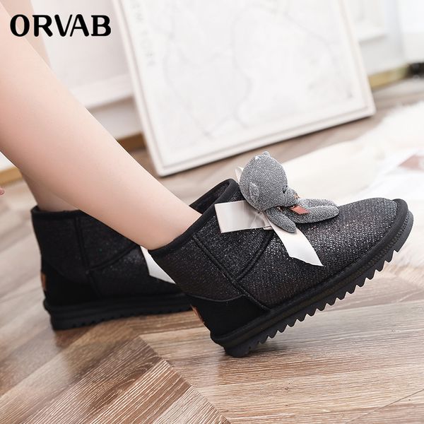 plush warm snow boots 2019 new winter women sequins hair snow boots thicken cotton bear zapatos de mujer botas, Black
plush warm snow boots 2019 new winter women sequins hair snow boots thicken cotton bear zapatos de mujer botas, Black