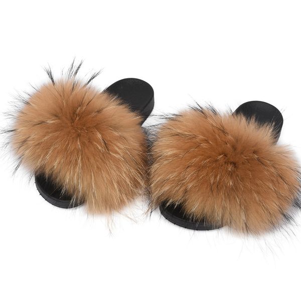 raccoon leather slippers real fashion gliding fluffy soft warm leather shoes fluffy s6020e, Black
raccoon leather slippers real fashion gliding fluffy soft warm leather shoes fluffy s6020e, Black
