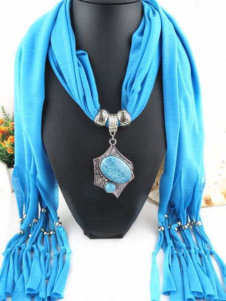 direct factory fashion alloy resin beads pendant scarf for women elegant geometrical scarves necklace from china designer scarfs, Blue;gray
direct factory fashion alloy resin beads pendant scarf for women elegant geometrical scarves necklace from china designer scarfs, Blue;gray