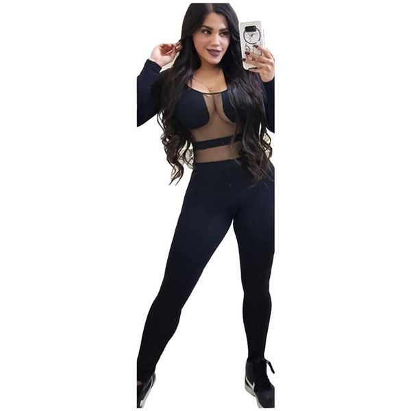 winter women mesh perspective jumpsuits full sleeve o-neck outfits skinny rompers club night party one piece, Black;white
winter women mesh perspective jumpsuits full sleeve o-neck outfits skinny rompers club night party one piece, Black;white