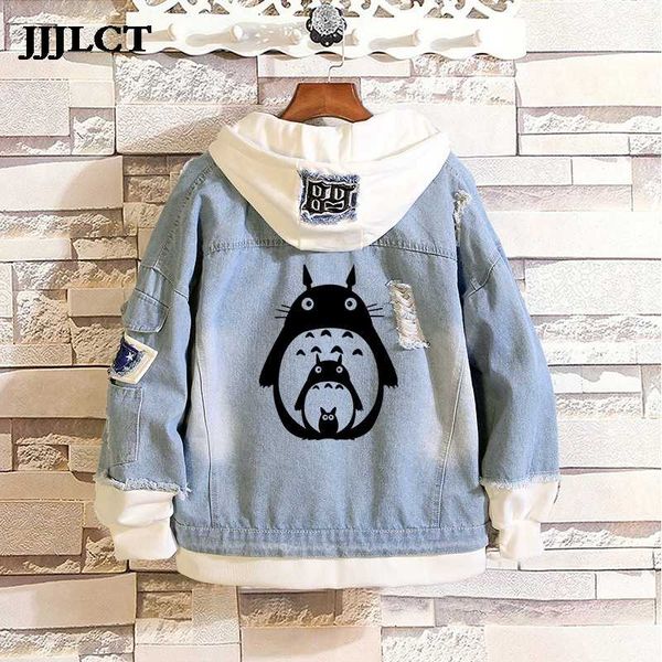 my neighbor totoro cosplay hoodies costume men women denim coat fake two pieces sweatshirt print regular casual full loose dox, Black
my neighbor totoro cosplay hoodies costume men women denim coat fake two pieces sweatshirt print regular casual full loose dox, Black