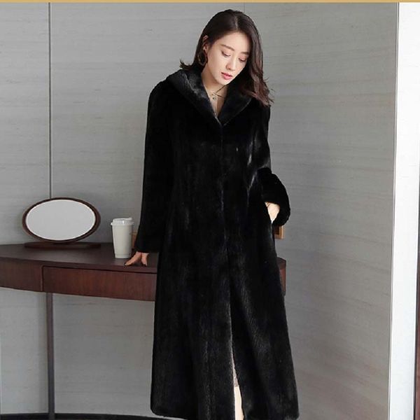 winter warm women fur coat 2019 imitation coat female new long hooded suede fur faux nuw645, Black
winter warm women fur coat 2019 imitation coat female new long hooded suede fur faux nuw645, Black