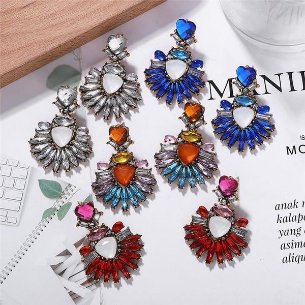 crystal flower drop earrings bridal wedding statement jewelry gold color maxi earrings rhinestone gift, Silver
crystal flower drop earrings bridal wedding statement jewelry gold color maxi earrings rhinestone gift, Silver