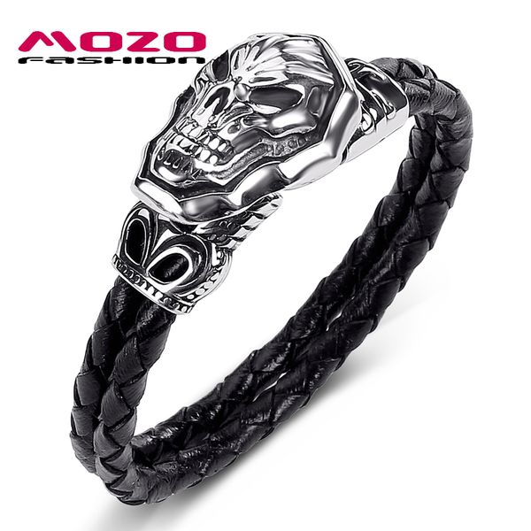 fashion bangle men jewelry double layer leather bracelet stainless steel punk masked demon charm exaggeration bracelets ps1032, Golden;silver
fashion bangle men jewelry double layer leather bracelet stainless steel punk masked demon charm exaggeration bracelets ps1032, Golden;silver