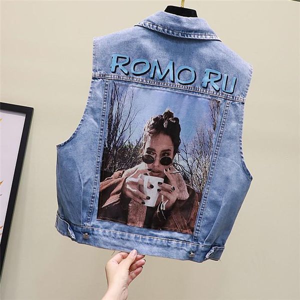 summer jean womens vest lapel neck sleeveless womens outerwear light blue ladies spring coats, Black;white
summer jean womens vest lapel neck sleeveless womens outerwear light blue ladies spring coats, Black;white