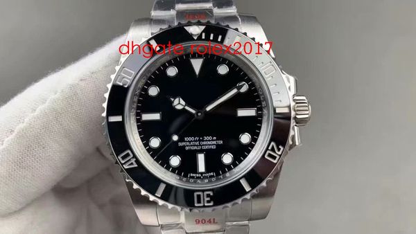 men's v10 version 904l steel watches men automatic cal.3130 no date ceramic bezel 114060 dive noobf n factory eta sport watches, Slivery;brown
men's v10 version 904l steel watches men automatic cal.3130 no date ceramic bezel 114060 dive noobf n factory eta sport watches, Slivery;brown