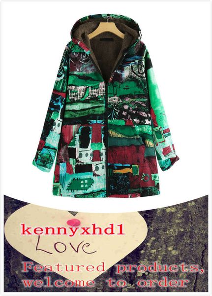 europe and the united states autumn and winter new large size women's print plus velvet cotton jacket hooded zipper long fashion ladies, Black
europe and the united states autumn and winter new large size women's print plus velvet cotton jacket hooded zipper long fashion ladies, Black