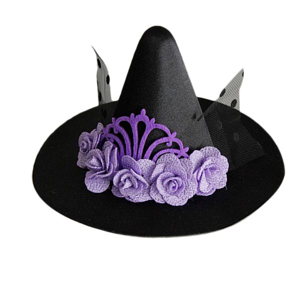 hat hair clip purple flowers witch elf hat with metal hairpin party girl cute hairpin hair accessories, Golden;white
hat hair clip purple flowers witch elf hat with metal hairpin party girl cute hairpin hair accessories, Golden;white