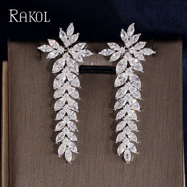 rakol european american style luxury clear crystal earrings cut long drop women earring with cubic zirconia re0025k, Silver
rakol european american style luxury clear crystal earrings cut long drop women earring with cubic zirconia re0025k, Silver