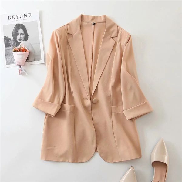 women's suits & blazers summer women casual solid sun-protection blazer outwear 2021 fashion office lady single button thin jacket plus, White;black
women's suits & blazers summer women casual solid sun-protection blazer outwear 2021 fashion office lady single button thin jacket plus, White;black