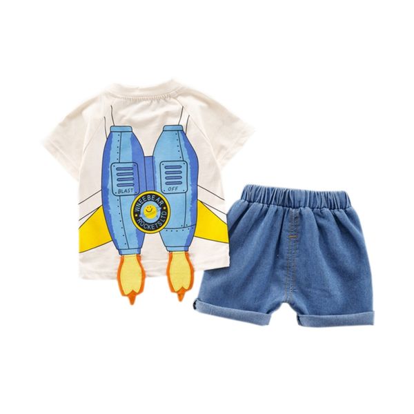 baby boy clothes summer baby boys short sleeve cartoon print blouse t-shirt+denim shorts casual outfits sets, White
baby boy clothes summer baby boys short sleeve cartoon print blouse t-shirt+denim shorts casual outfits sets, White