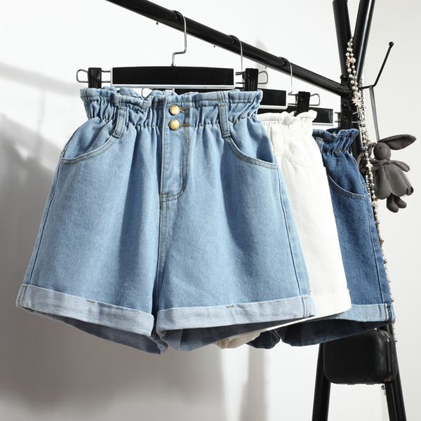2019 summer shorts women vintage denim high waist shorts women solid curling short pants europe style jeans women's, Blue
2019 summer shorts women vintage denim high waist shorts women solid curling short pants europe style jeans women's, Blue