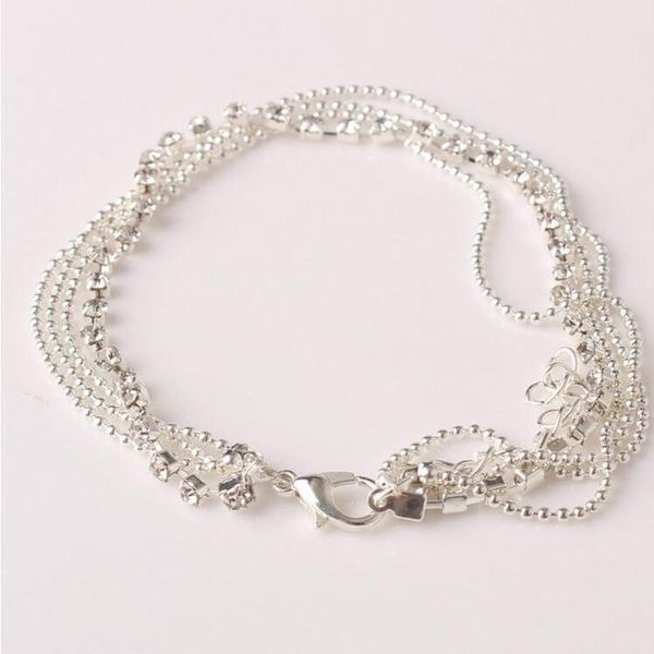 2020 new multi layer silver crystal ball bracelet anklet ankle foot chain women jewelry, Red;blue
2020 new multi layer silver crystal ball bracelet anklet ankle foot chain women jewelry, Red;blue