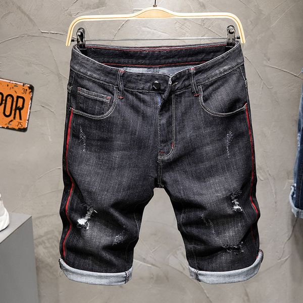 2019 summer new men jeans shorts,black color fashion designer short ripped jeans for men denim shorts knee length hole, Blue
2019 summer new men jeans shorts,black color fashion designer short ripped jeans for men denim shorts knee length hole, Blue